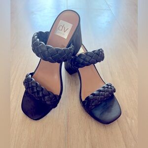 Dolce Vita black braided heeled sandals